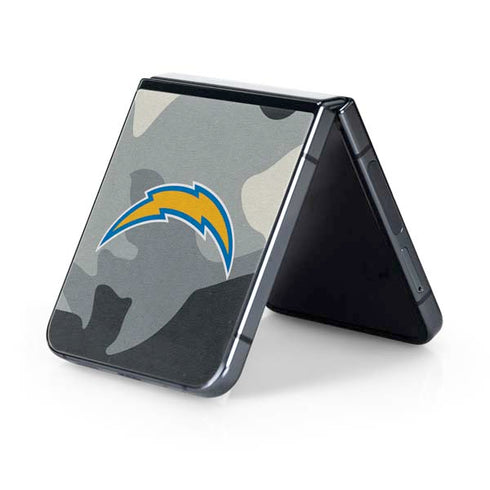 NFL Los Angeles Chargers Camo Galaxy Z Flip5 5G Skin