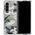 NFL Los Angeles Chargers Camo Galaxy Z Fold4 5G Clear Case
