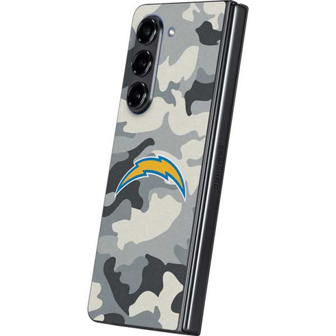 NFL Los Angeles Chargers Camo Galaxy Z Fold5 5G Skin