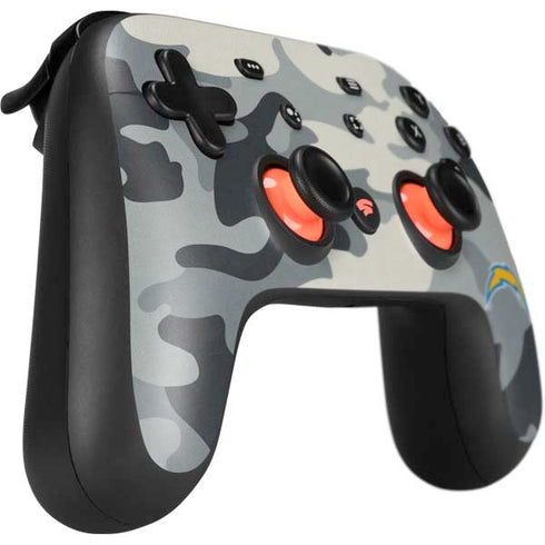 NFL Los Angeles Chargers Camo Google Stadia Controller Skin