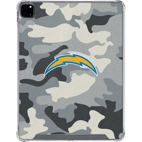 NFL Los Angeles Chargers Camo iPad Pro 12.9in (2020) Clear Case
