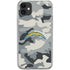 NFL Los Angeles Chargers Camo iPhone 11 Clear Case