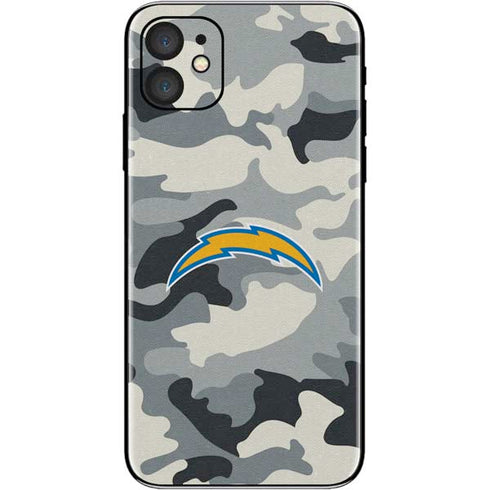 NFL Los Angeles Chargers Camo iPhone 11 Skin