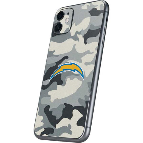 NFL Los Angeles Chargers Camo iPhone 11 Skin