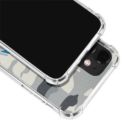 NFL Los Angeles Chargers Camo iPhone 12 Mini Clear Case