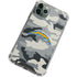 NFL Los Angeles Chargers Camo iPhone 12 Pro Max Clear Case