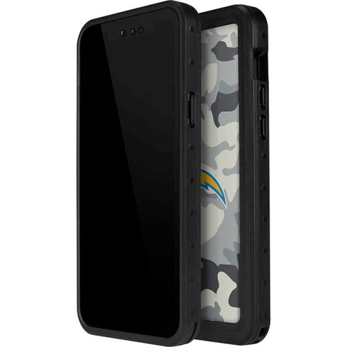 NFL Los Angeles Chargers Camo iPhone 13 Mini Waterproof Case