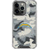 NFL Los Angeles Chargers Camo iPhone 13 Pro Clear Case