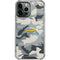 NFL Los Angeles Chargers Camo iPhone 13 Pro Max Clear Case
