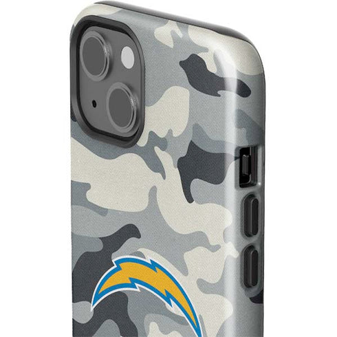 NFL Los Angeles Chargers Camo iPhone 15 Plus Impact Case