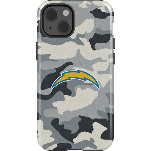 NFL Los Angeles Chargers Camo iPhone 14 Impact Case