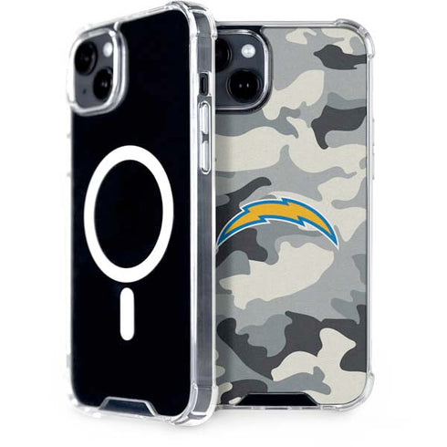 NFL Los Angeles Chargers Camo iPhone 15 Plus MagSafe Case