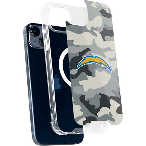 NFL Los Angeles Chargers Camo iPhone 15 Plus MagSafe Case