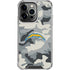 NFL Los Angeles Chargers Camo iPhone 14 Pro Clear Case