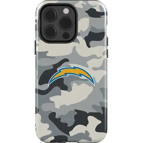 NFL Los Angeles Chargers Camo iPhone 14 Pro Impact Case