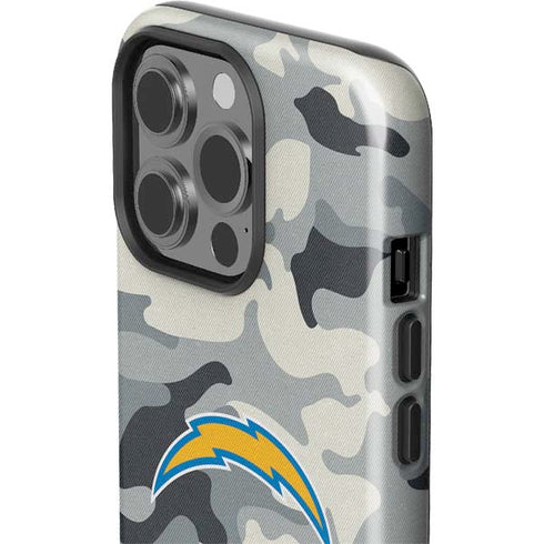 NFL Los Angeles Chargers Camo iPhone 15 Pro Impact Case