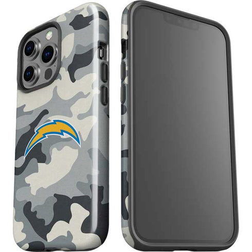 NFL Los Angeles Chargers Camo iPhone 15 Pro Impact Case