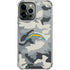 NFL Los Angeles Chargers Camo iPhone 15 Pro Max Clear Case