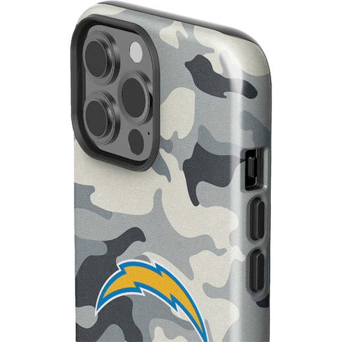 NFL Los Angeles Chargers Camo iPhone 15 Pro Max Impact Case