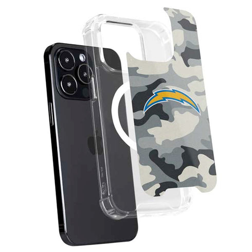NFL Los Angeles Chargers Camo iPhone 15 Pro Max MagSafe Case
