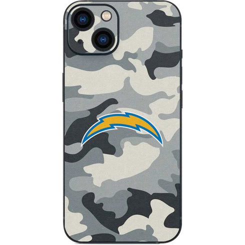 NFL Los Angeles Chargers Camo iPhone 14 Skin