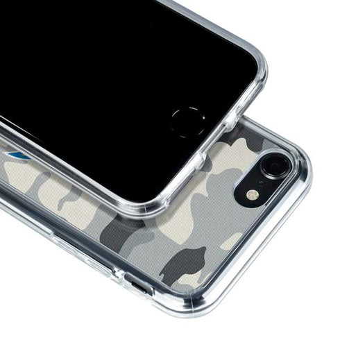 NFL Los Angeles Chargers Camo iPhone SE (2nd & 3rd Gen) Clear Case
