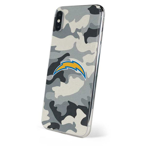 NFL Los Angeles Chargers Camo iPhone X Skin