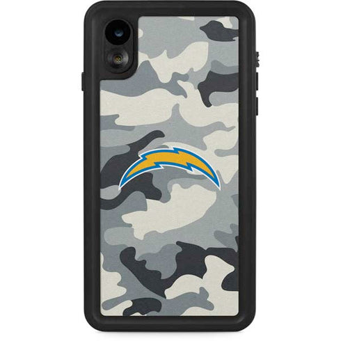 NFL Los Angeles Chargers Camo iPhone XR Waterproof Case
