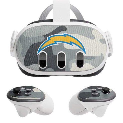 NFL Los Angeles Chargers Camo Meta Quest 3 Skin