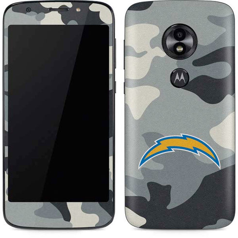 NFL Los Angeles Chargers Camo Moto E5 Play Skin