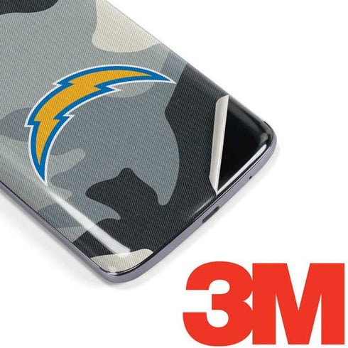 NFL Los Angeles Chargers Camo Moto E5 Plus Skin