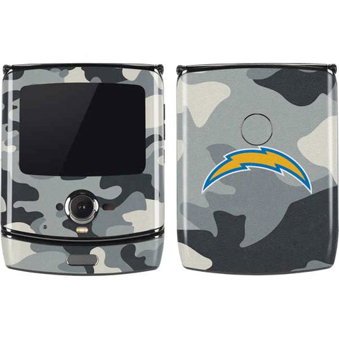 NFL Los Angeles Chargers Camo Motorola RAZR Skin