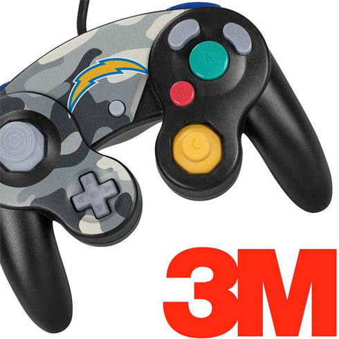 NFL Los Angeles Chargers Camo Nintendo GameCube Controller Skin