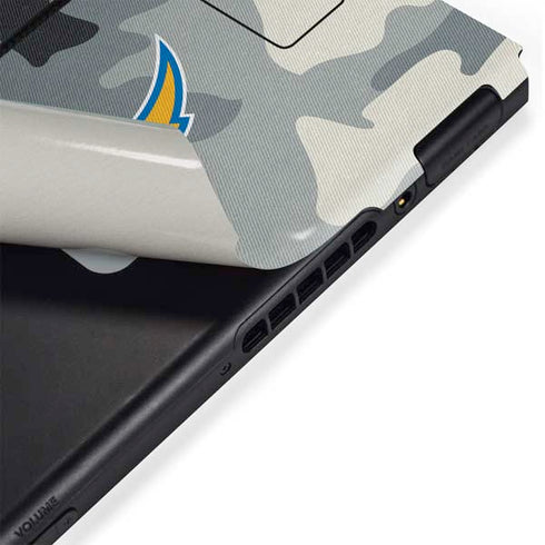 NFL Los Angeles Chargers Camo Nintendo Switch Bundle Skin