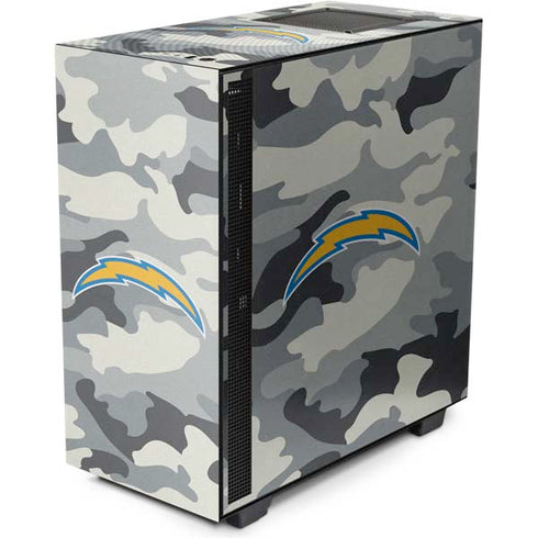 NFL Los Angeles Chargers Camo NZXT H510 Compact ATX Mid-Tower Case Skin