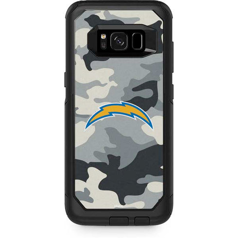 NFL Los Angeles Chargers Camo Otterbox Commuter Galaxy Skin
