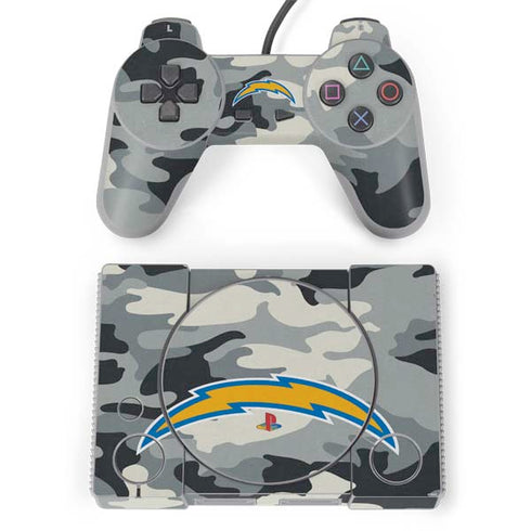 NFL Los Angeles Chargers Camo PlayStation Classic Bundle Skin