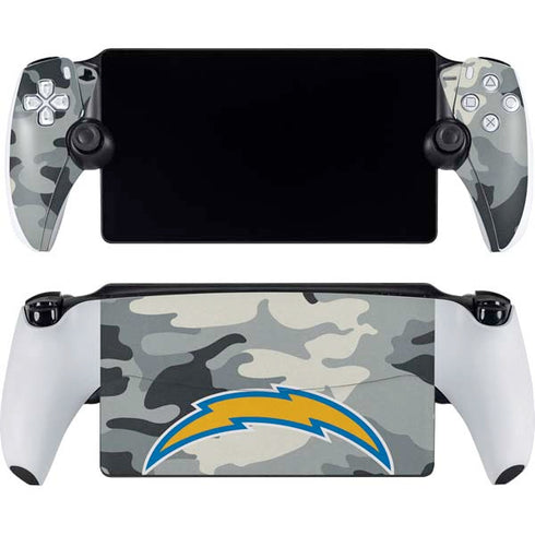 NFL Los Angeles Chargers Camo PlayStation Portal Remote Player Skin