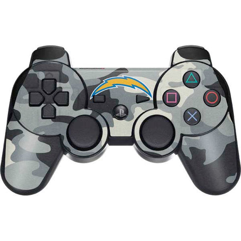 NFL Los Angeles Chargers Camo PS3 Dual Shock wireless controller Skin