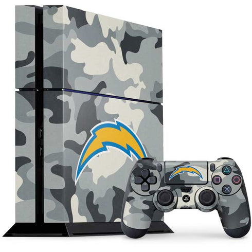 NFL Los Angeles Chargers Camo PS4 Console and Controller Bundle Skin
