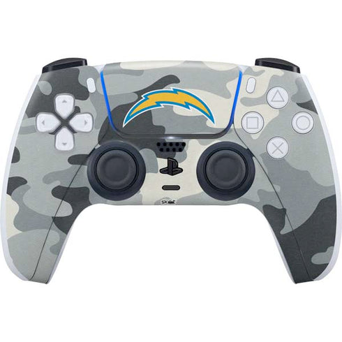 NFL Los Angeles Chargers Camo PS5 Controller Skin