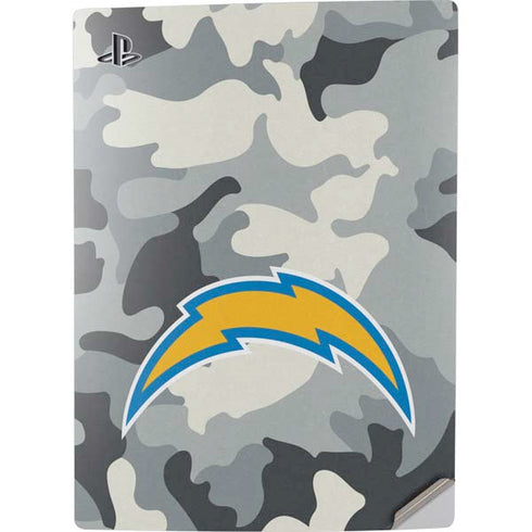 NFL Los Angeles Chargers Camo PS5 Digital Edition Console Skin