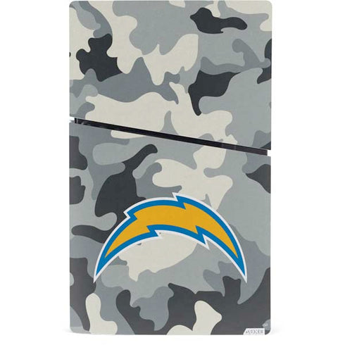 NFL Los Angeles Chargers Camo PS5 Slim Digital Edition Bundle Skin