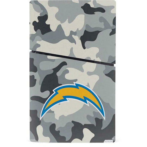 NFL Los Angeles Chargers Camo PS5 Slim Digital Edition Console Skin