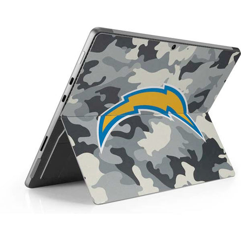 NFL Los Angeles Chargers Camo Surface Pro 8 Skin