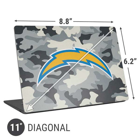 NFL Los Angeles Chargers Camo Universal Laptop 11in (8.8 x 6.2in) Skin