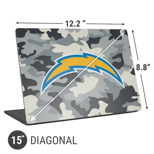 NFL Los Angeles Chargers Camo Universal Laptop 15in (12.2 x 8.8in) Skin