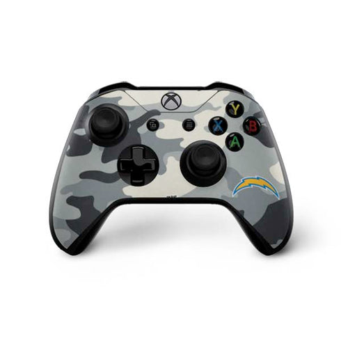 NFL Los Angeles Chargers Camo Xbox One X Controller Skin