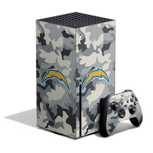 NFL Los Angeles Chargers Camo Xbox Series X Bundle Skin