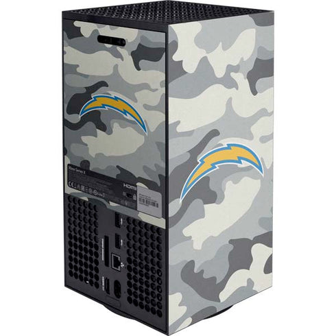 NFL Los Angeles Chargers Camo Xbox Series X Console Skin